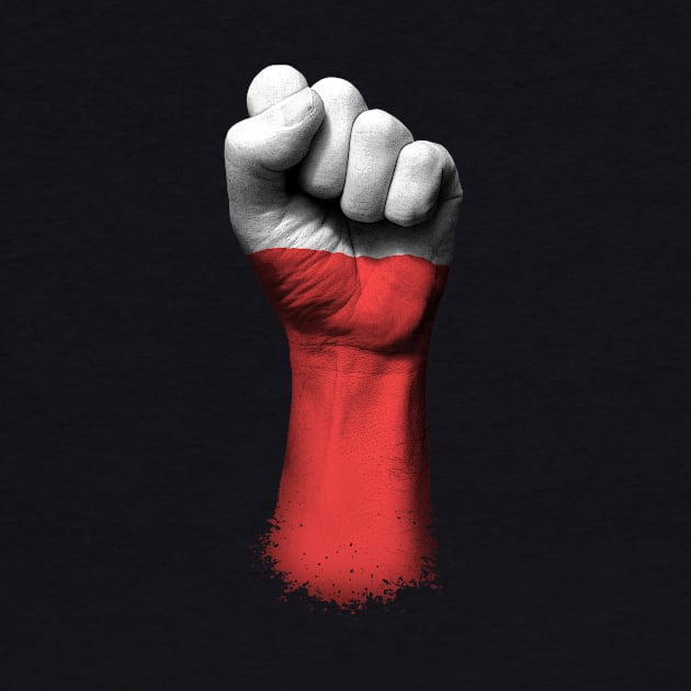 Flag of Poland on a Raised Clenched Fist by jeffbartels